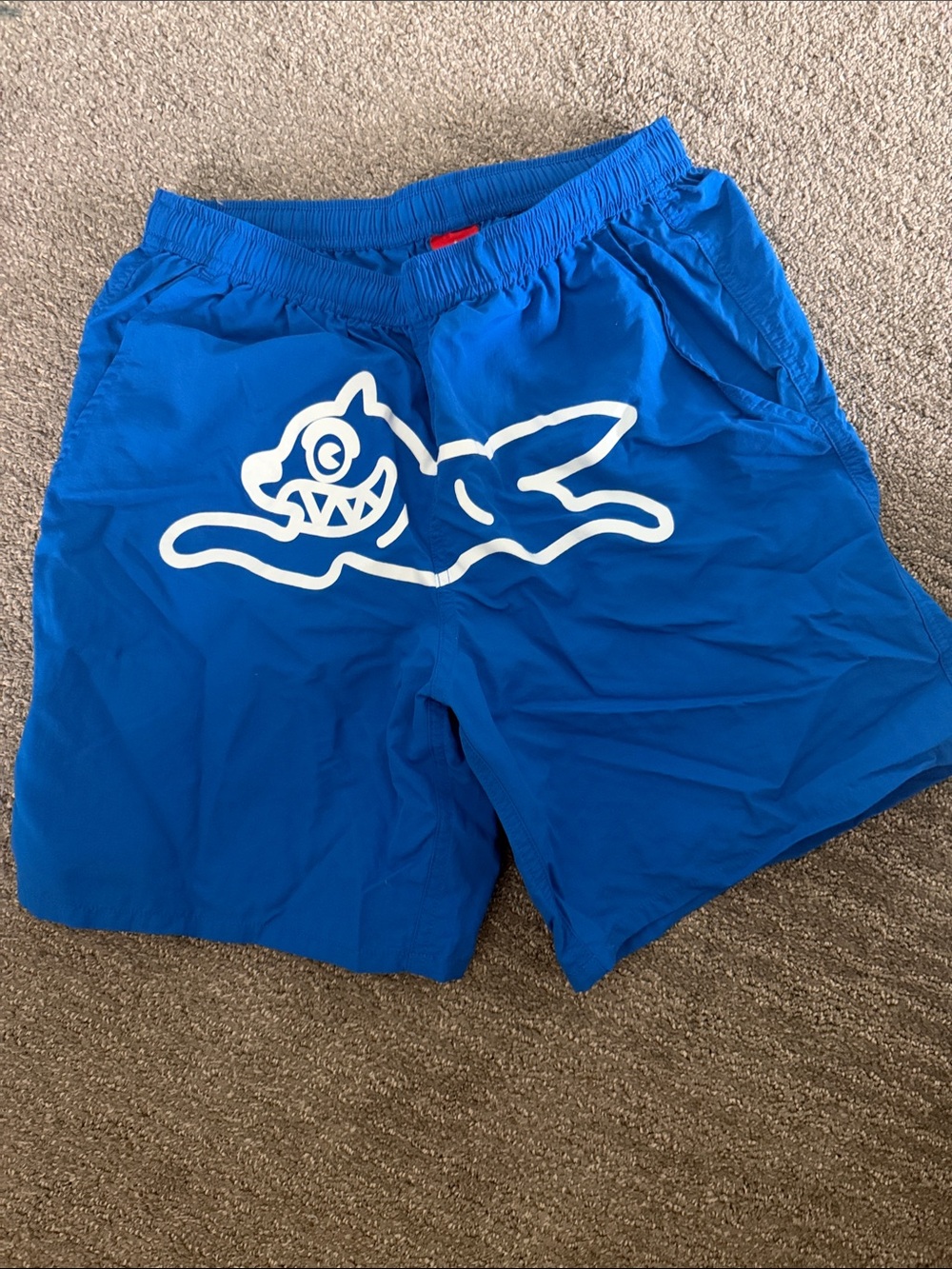 Ice Cream Men's Blue Nylon Shorts with White Graphic